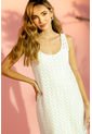 Vestido Midi Malla Blanco Ragged Pf11511290 de Ragged