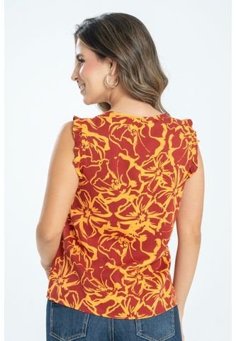 Blusa Allie Café Ragged Pf31113294 Ragged