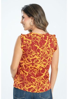 Blusa Allie Café Ragged Pf31113294