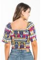 Blusa Sarah Azul Ragged Pf31113305 de Ragged