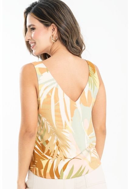 Blusa Paula Beige Ragged Pf31113291
