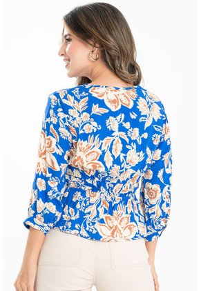 Blusa June Azul Ragged Pf31113281