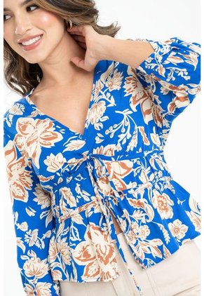 Blusa June Azul Ragged Pf31113281