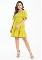 Vestido Corto Throse Verde Ragged Pf31511398 de Ragged