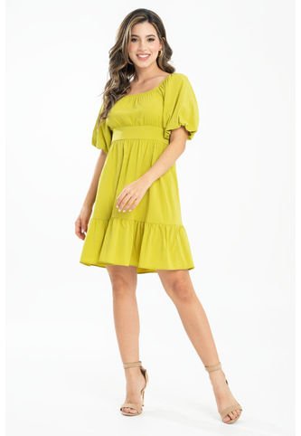 Vestido Corto Throse Verde Ragged Pf31511398 Ragged