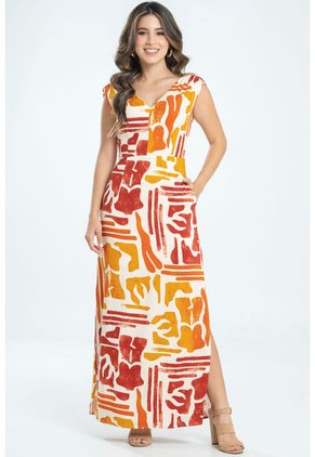 Vestido Kasey Rojo Ragged Pf31511413