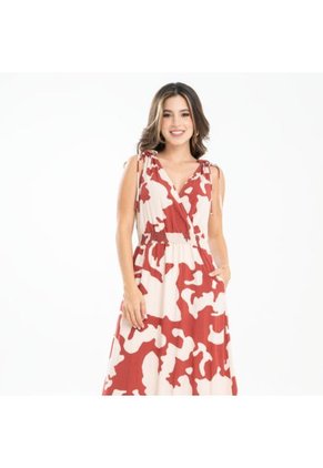 Vestido Caterina Café Ragged Pf31511407