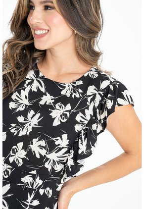 Vestido Corto Blair Negro Ragged Pf31511393