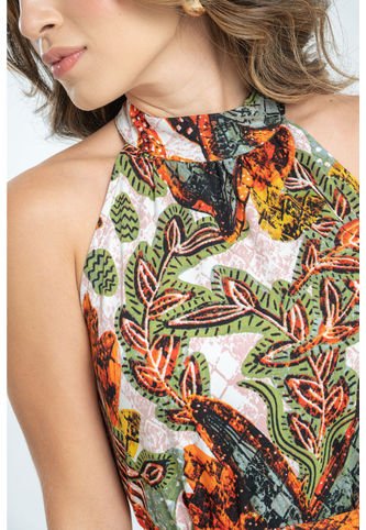 Vestido Largo Inhez Verde Ragged Pf31511410 Ragged