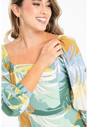 Vestido Ballen Verde Ragged Pf31511390