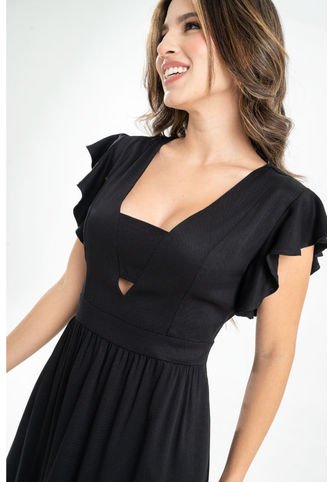 Vestido Corto Ariella Negro Ragged Pf31511366 Ragged