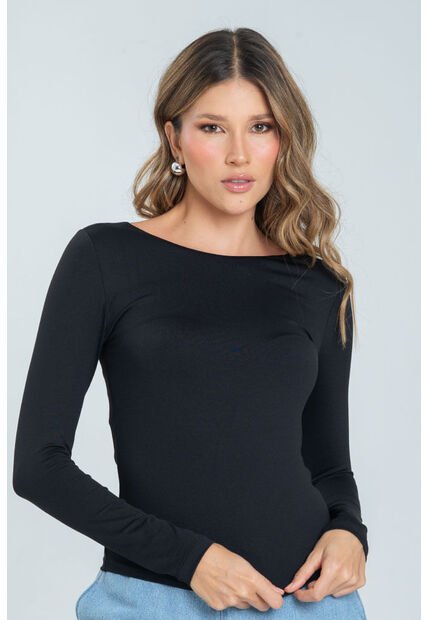 Top Gianna Negro Ragged Pf13120836