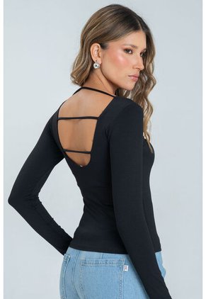 Top Gianna Negro Ragged Pf13120836