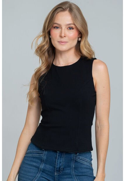 Blusa Ghyles Negro Ragged Pf11113043