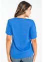 Blusa Evianna Azul Ragged Pf31113287 de Ragged