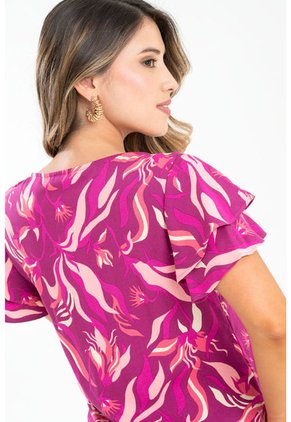 Blusa Laina Fucsia Ragged Pf31113285