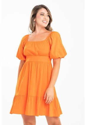 Vestido Corto Throse Naranja Ragged Pf31511398