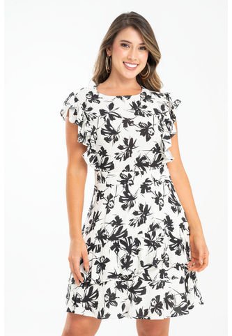 Vestido Corto Blair Blanco Ragged Pf31511393 Ragged