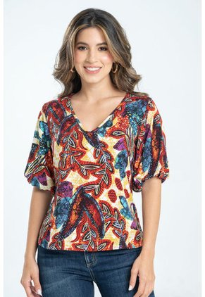 Blusa Dhasha Azul Ragged Pf31113350