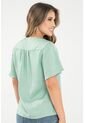 Blusa Satin Verde Ragged Pf31113493 de Ragged