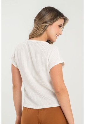 Blusa Gabriella Blanco Ragged Pf31113498