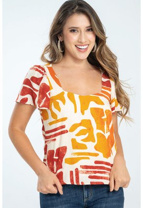 Blusa Sandy Rojo Ragged Pf31113328