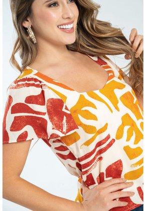 Blusa Sandy Rojo Ragged Pf31113328