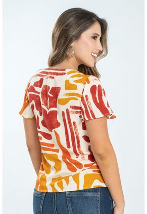 Blusa Sandy Rojo Ragged Pf31113328