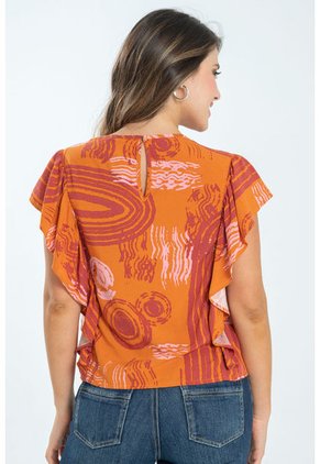 Blusa Portland Café Ragged Pf31113316