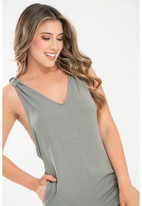 Enterizo Largo Khastiel Verde Ragged Pf31530207