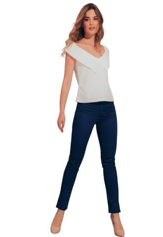 Pantalon Imitacion Bolsillo Linea Azul Ragged Pf14310004 Ragged