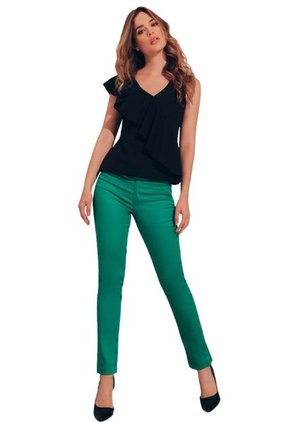 Pantalon Imitacion Bolsillo Linea Verde Ragged Pf14310004