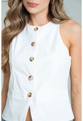 Chaleco Khrewe Blanco Ragged Pf12150033