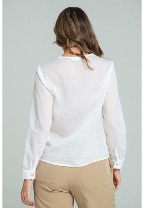 Blusa Hissa Blanco Ragged Pf12110868