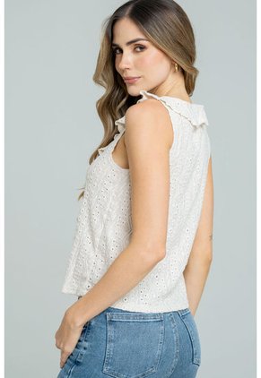 Blusa Florence Beige Ragged Pf11113127