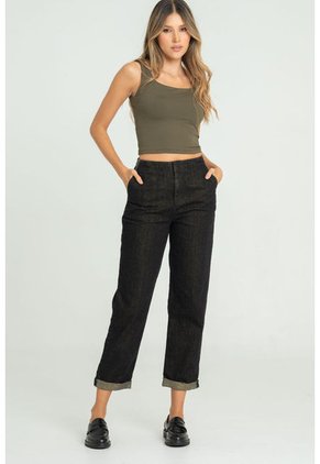 Jeans Gold Negro Ragged Pf21350044