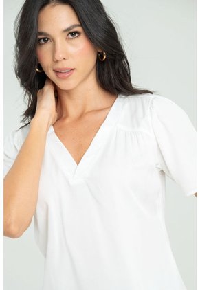 Blusa Preston Blanco Ragged Pf11112836