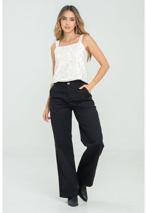 Pantalon Dril Alexey Negro Ragged Pf11310822