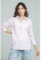 Camisa Oversize Rayas Rosa Ragged Pf11112865 de Ragged