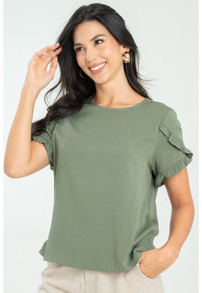Blusa Brhynn Verde Ragged Pf11112869