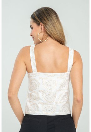 Blusa Golden Cotton Dorado Ragged Pf11112876