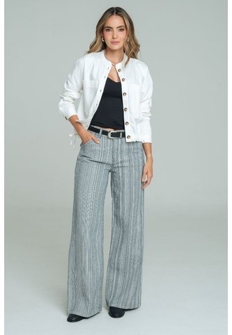 Jeans Jacquard Rayas Azul Ragged Pf21350097 Ragged