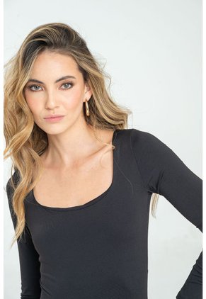 Body Ameli Negro Ragged Pf13100020