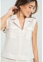 Blusa Zhira Beige Ragged Pf11112838 de Ragged