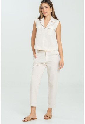 Blusa Zhira Beige Ragged Pf11112838