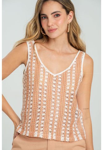 Blusa En Tejido Antonia Rosa Ragged Pf11112985 Ragged