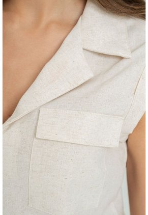 Blusa Zhira Beige Ragged Pf11112838