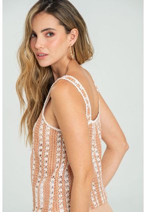 Blusa En Tejido Antonia Rosa Ragged Pf11112985