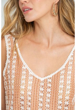 Blusa En Tejido Antonia Rosa Ragged Pf11112985