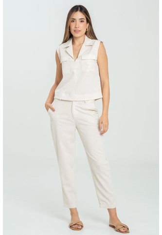 Pantalon Lino Peach Beige Ragged Pf11310820 Ragged